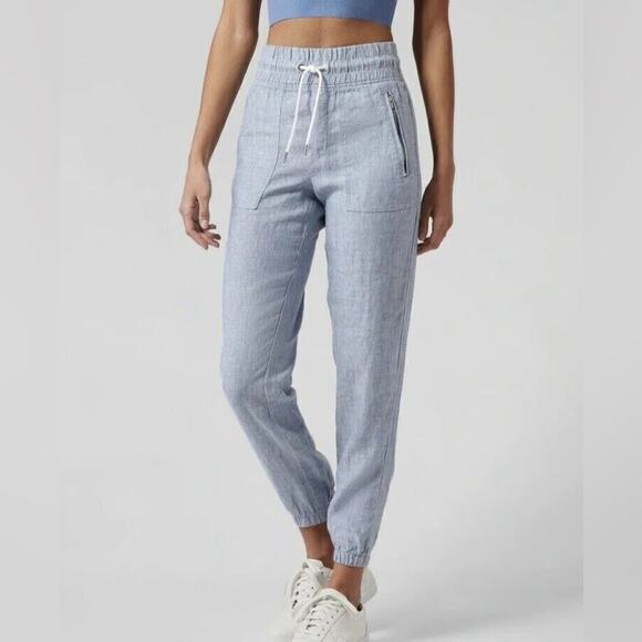Athleta Pants - Athleta Cano Linen Jogger Pant in Blue